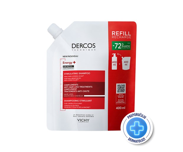 Vichy Dercos Energy šampon protiv ispadanja kose refill 400ml
