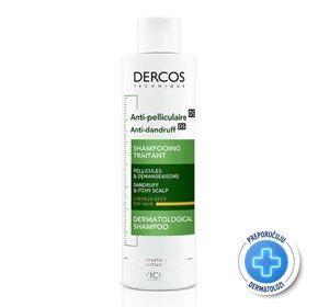 Vichy Dercos šampon protiv prhuti suho vlasište 200ml