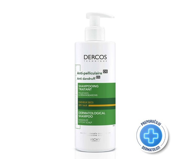 Vichy Dercos šampon protiv prhuti suho vlasište 390ml