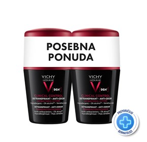 Vichy Homme dezodorans Clinical Control 96h 50ml duo promo