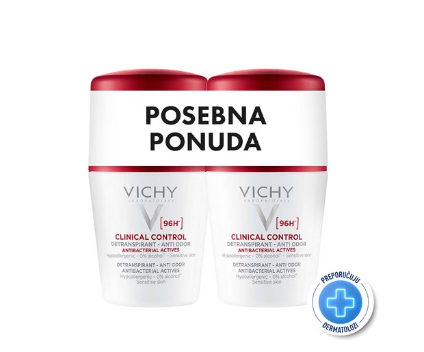 Vichy dezodorans Clinical Control 96h duo promo