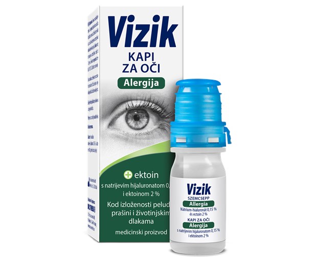Vizik kapi za oči alergija