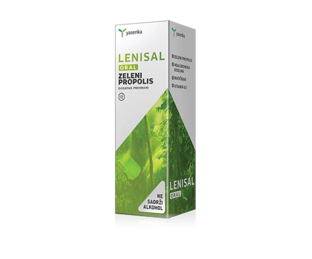 Yasenka Lenisal oralni sprej zeleni propolis 30ml